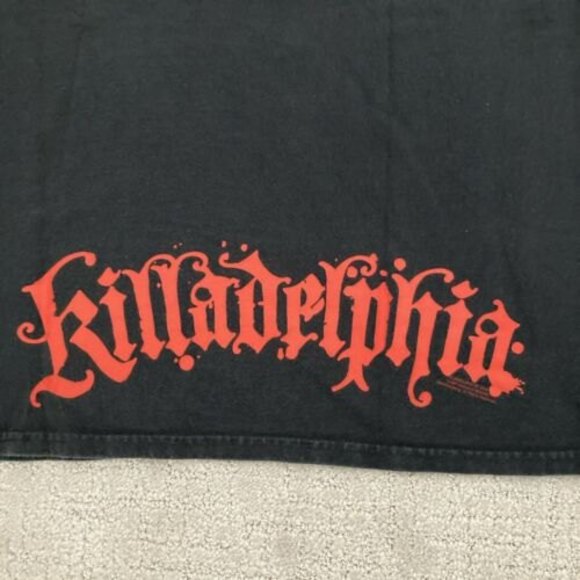 EUC Lamb of God Killadelphia Graphic Band T-Shirt Short Sleeve Metal YL Rare 00' - Picture 9 of 9